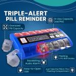 Med-Q Digital Pill Organizer with Alarms and Lights