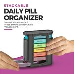 Pill Organizer with 7 Compartments for Daily Doses