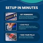 Med-Q Digital Pill Organizer with Alarms and Lights