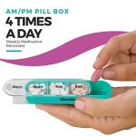 Pill Organizer with 7 Compartments for Daily Doses