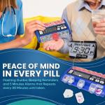 Med-Q Digital Pill Organizer with Alarms and Lights
