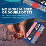 Med-Q Digital Pill Organizer with Alarms and Lights