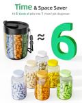 Large Pill Organizer for Vitamins and Meds
