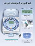 Automatic Pill Dispenser with Alerts and Large Compartments