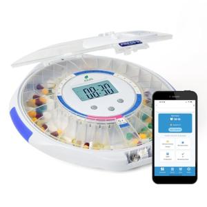 28-Day Bluetooth Pill Dispenser with Alerts