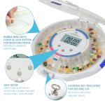 28-Day Automatic Pill Dispenser with Alarms