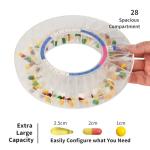 28-Day Automatic Pill Dispenser with Alarms
