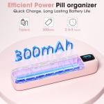 Smart Automatic Pill Dispenser with Alarm - Pink