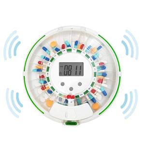 28-Day Automatic Pill Dispenser with Alarm and Light