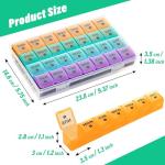 Extra Large 28-Day Pill Organizer with Travel Case