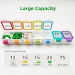 7-Day Pill Organizer with Large Compartments