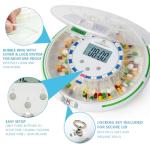 Automatic Pill Dispenser with Alarm and Light