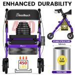 Foldable Rollator Walker for Seniors with Seat