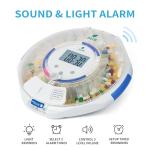 Automatic Pill Dispenser with Alarm and Clear Lid