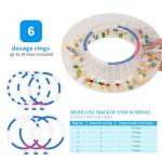 Automatic Pill Dispenser with Alarm and Clear Lid