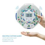 Automatic Pill Dispenser with Alarm and Clear Lid
