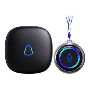 Wireless Caregiver Pager with SOS Button for Seniors