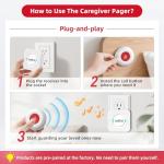 Caregiver Pager for Seniors - Wireless Alert System
