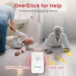 Wireless Caregiver Pager with Waterproof Call Button