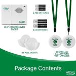 Caregiver Pager System with 2 Call Buttons