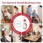 Wireless Caregiver Pager with Waterproof Call Button