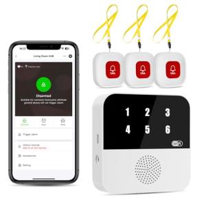 PILSAMSA Wireless Caregiver Pager with Alert Buttons