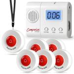 Caregiver Pager for Seniors with 6 Call Buttons