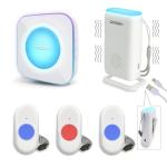 Wireless Caregiver Call Button with 3 Transmitters