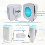 Wireless Caregiver Call Button with 3 Transmitters