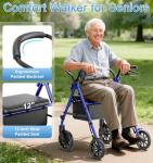 Folding Lightweight Rollator Walker for Seniors