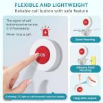 Senior Caregiver Pager with Waterproof Call Button