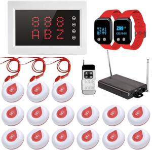 Wireless Caregiver Pager System with Call Buttons