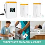 Wireless Caregiver Pager with Vibration Call Button