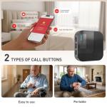 Wi-Fi Caregiver Alert System with Emergency Buttons