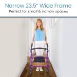 Vive Mobility Foldable Rollator Walker with Seat