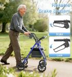 Folding Lightweight Rollator Walker for Seniors