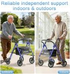 Folding Lightweight Rollator Walker for Seniors