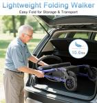 Folding Lightweight Rollator Walker for Seniors
