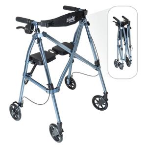 Lightweight Folding Rollator Walker with Seat for Seniors