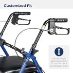 Drive Medical Foldable Rollator Walker with Seat