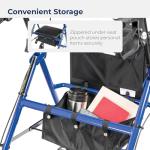 Drive Medical Foldable Rollator Walker with Seat