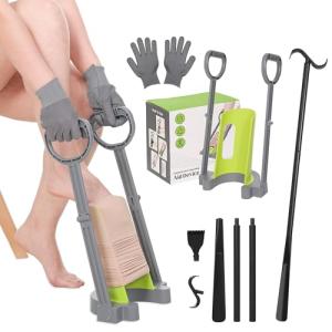 Compression Sock Aid with Replaceable Dressing Stick