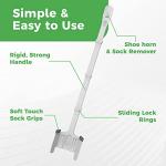 Sock Aid Device for Seniors with Shoe Horn