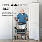 Helavo Extra Wide Bariatric Walker for Seniors