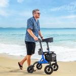MAXWALK All-Terrain Rollator Walker with Seat