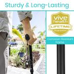 Vive Folding Cane - Lightweight Adjustable Walking Stick