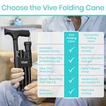 Vive Folding Cane - Lightweight Adjustable Walking Stick