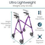 Vive Mobility Lightweight Folding Walker for Seniors
