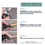 BRMDT 5-Prong Non-Slip Winter Cane Tip