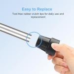 Heavy Duty 1-Inch Rubber Cane Tips - 4-Pack